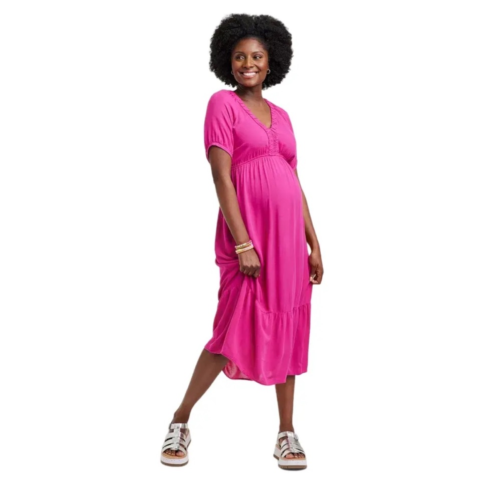 Pink Maternity Dress
